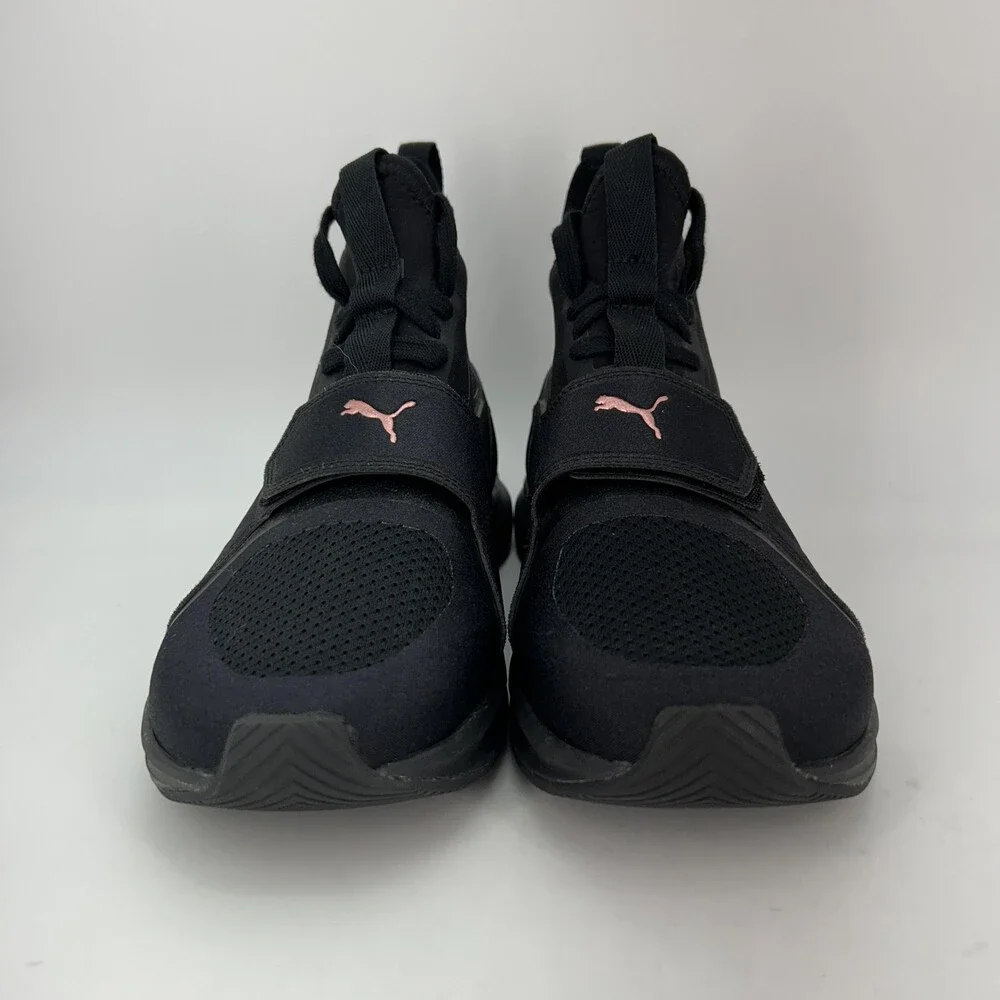 PUMA Ignite Shoes Womens Size 9 Black Mesh Mid Top Training Sneakers 190818 05